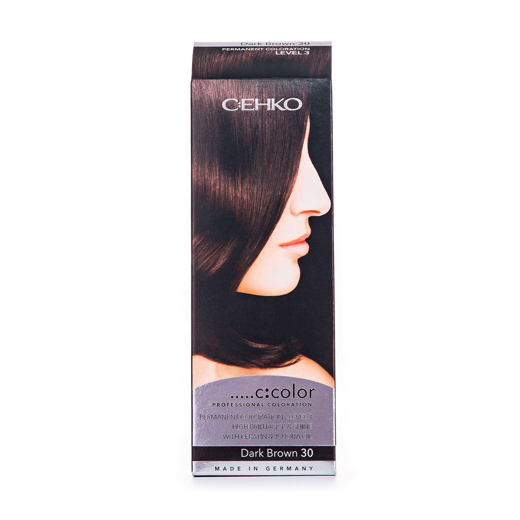 Стійка крем-фарба для волосся C:ЕНКО C:COLOR Professional Coloration 30 Темний шатен, 110 мл